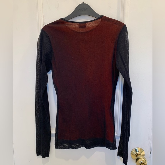 Plein Sud Jeans mesh long sleeve lion top. Size XS - Picture 2 of 5